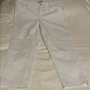 Chico's Classic White Straight Leg Jeans